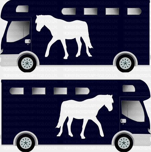 Horse Standing Grazing Silhouette Sticker 1