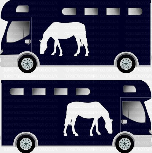 Horse Standing Grazing Silhouette Sticker 6