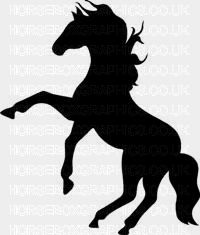 Horse Box Graphic - Horse Silhouette 16