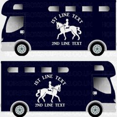 Horses and Text Design Self Adhesive Sticker 17