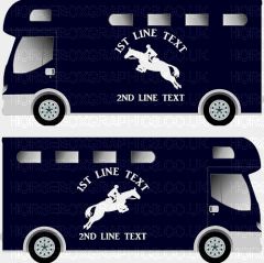 Horses and Text Design Self Adhesive Sticker 19