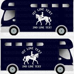 Horses and Text Design Self Adhesive Sticker 21