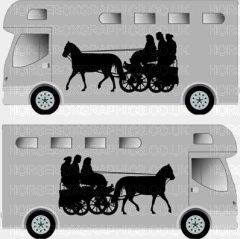 Horse and Carriage sticker Design 1