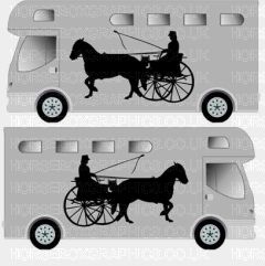 Horse and Carriage sticker Design 4
