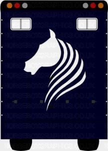 Horse Box Graphic  - Horses Head