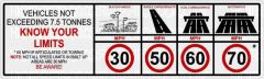 CG KNOW YOUR SPEED LIMITS Warning Sticker by caravangraphics.com