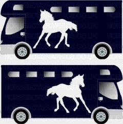Horse Running Galloping Design Sticker 9
