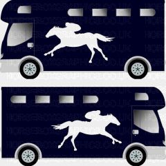 Sporting Horse Silhouette Sticker 1