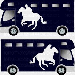 Sporting Horse Silhouette Sticker