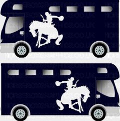 Sporting Horse Silhouette Sticker 4