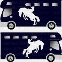 Sporting Horse Silhouette Sticker 6