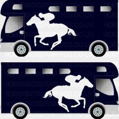 Sporting Horse Silhouette Sticker 7