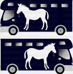 Horse Standing Grazing Silhouette Sticker 9