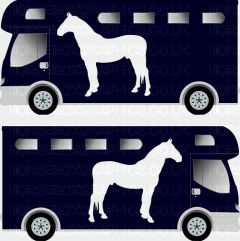 Horse Standing Grazing Silhouette Sticker