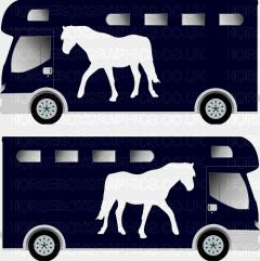 Trotting Walking Horse Silhouette Sticker 1