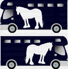Horse Standing Grazing Silhouette Sticker 4