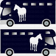 Horse Standing Grazing Silhouette Sticker 5