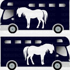 Horse Standing Grazing Silhouette Sticker 9