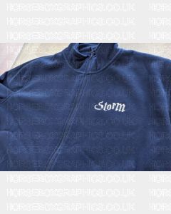 B&C Embroidered fleece text only