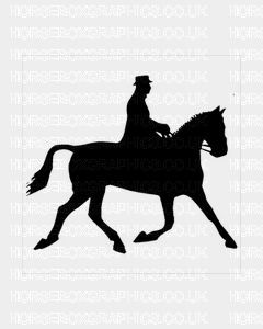 Horse  and Rider Design Self Adhesive Sticker 19