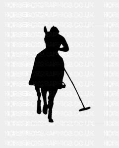 Horse and  Rider Design Self Adhesive Sticker 9