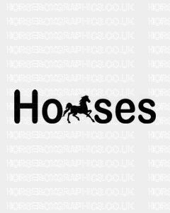 Horse Box Graphic 2 - HORSES