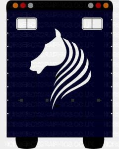Horse Box Graphic  - Horses Head