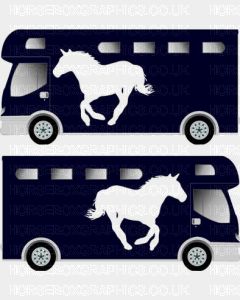 Horse Running Galloping Design Sticker 8