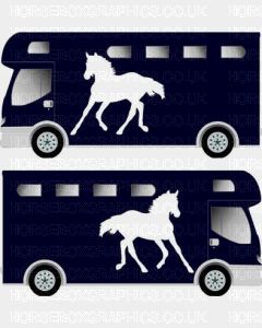 Horse Running Galloping Design Sticker 9