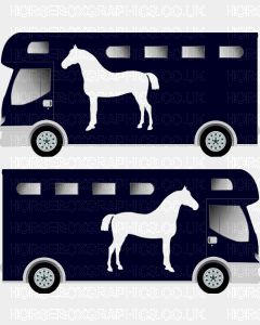 Trotting Walking Horse Silhouette Sticker 2