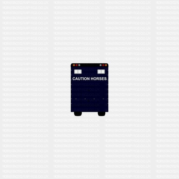 Caution Horses Sticker for Lorries / Trailers