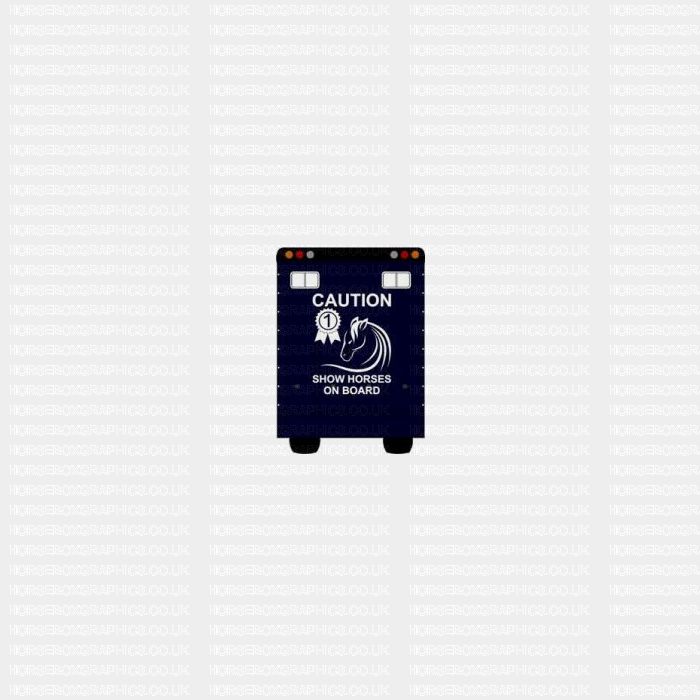 Caution Show Horses On Board Sticker for Lorries / Trailers /Horsebox