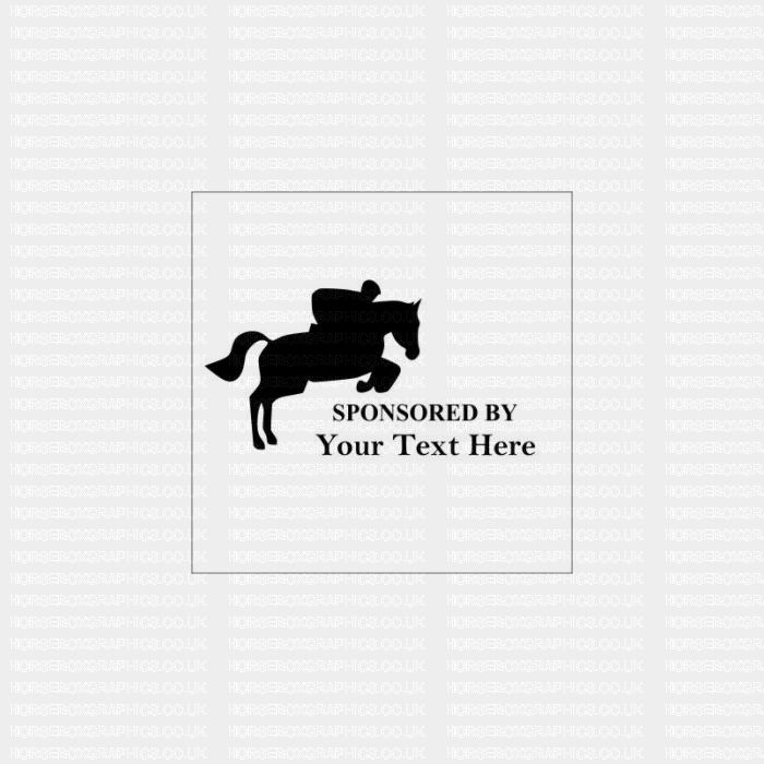 Horse Box Graphic - Sponsored By
