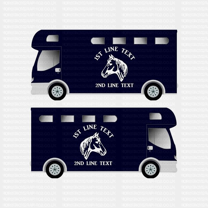 Horses and Text Design Self Adhesive Sticker 10