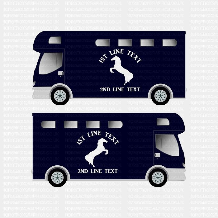 Horses and Text Design Self Adhesive Sticker 4