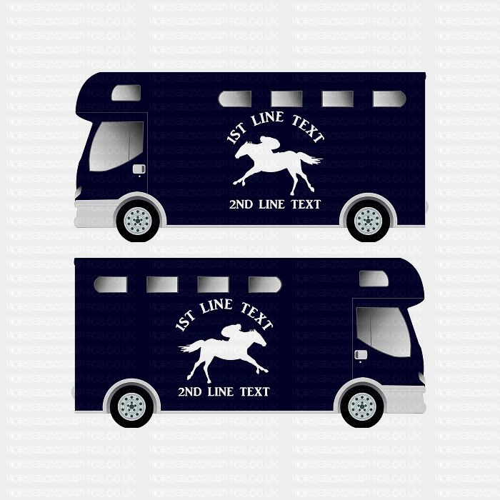 Horses and Text Design Self Adhesive Sticker 15