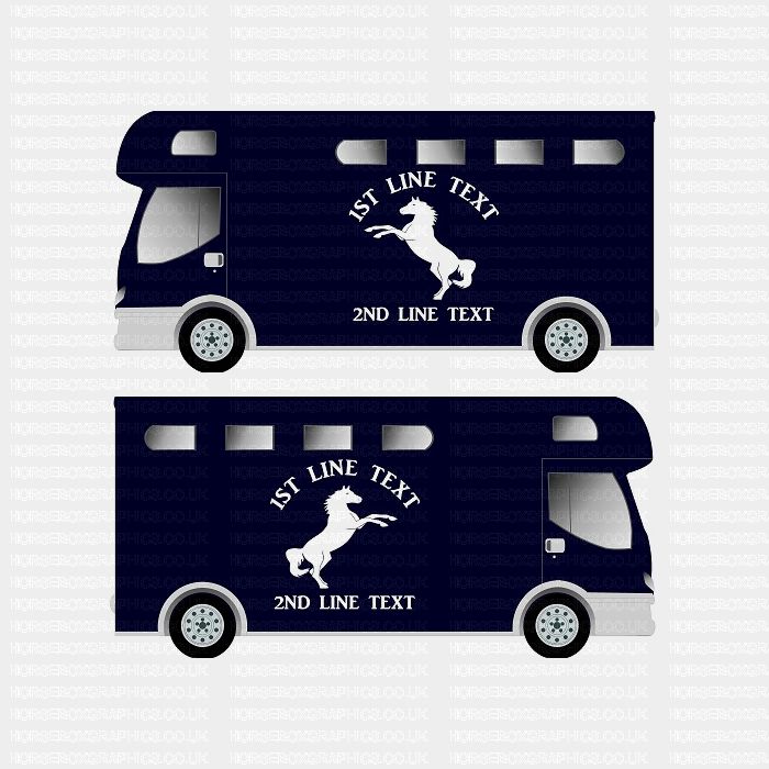 Horses and Text Design Self Adhesive Sticker 16
