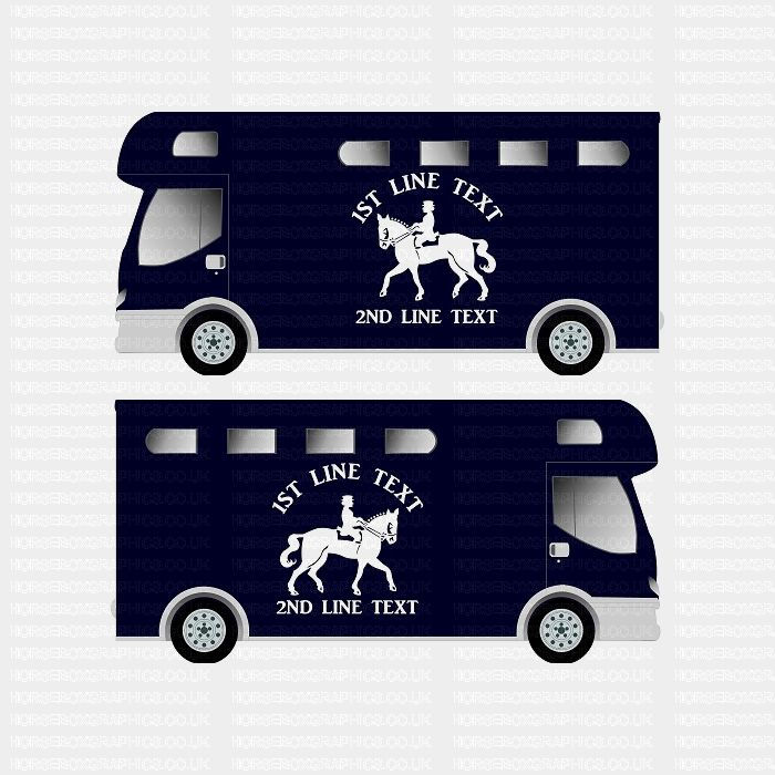 Horses and Text Design Self Adhesive Sticker 17