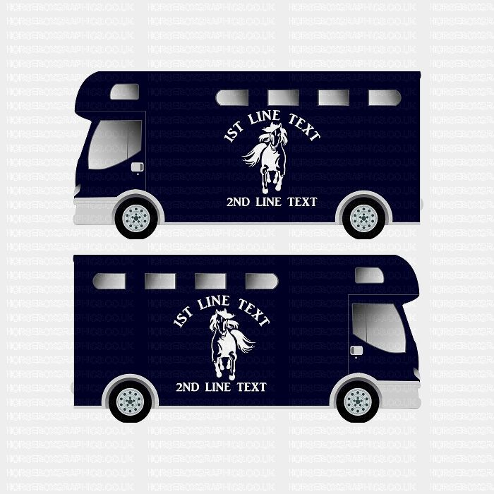 Horses and Text Design Self Adhesive Sticker 18