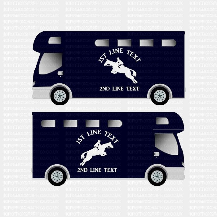 Horses and Text Design Self Adhesive Sticker 19