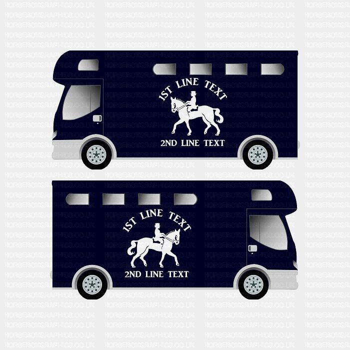 Horses and Text Design Self Adhesive Sticker 21
