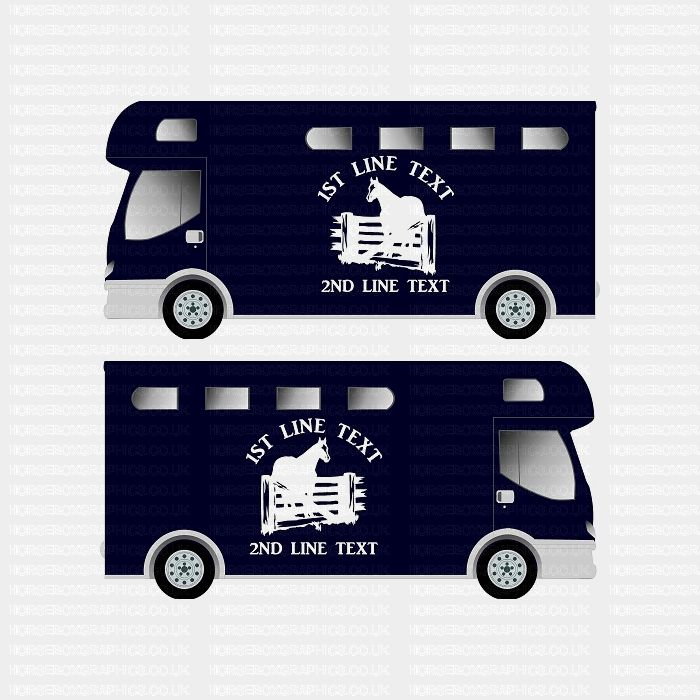 Horses and Text Design Self Adhesive Sticker 23
