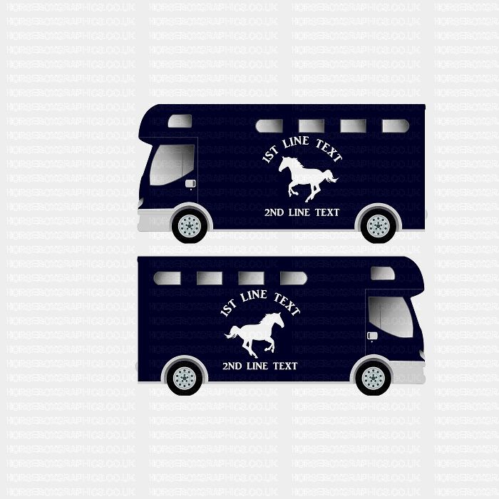 Horses and Text Design Self Adhesive Sticker 28