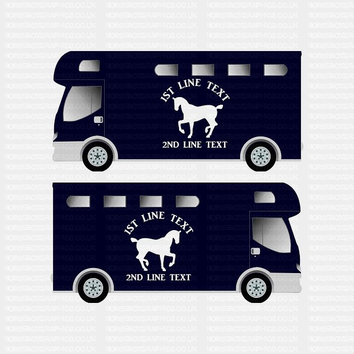 Horses and Text Design Self Adhesive Sticker 29
