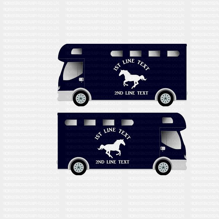 Horses and Text Design Self Adhesive Sticker 4