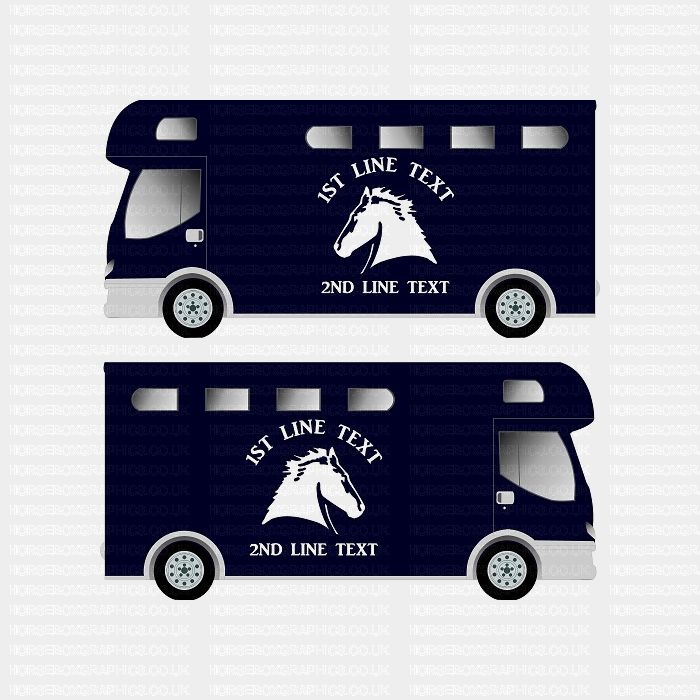 Horses and Text Design Self Adhesive Sticker 4