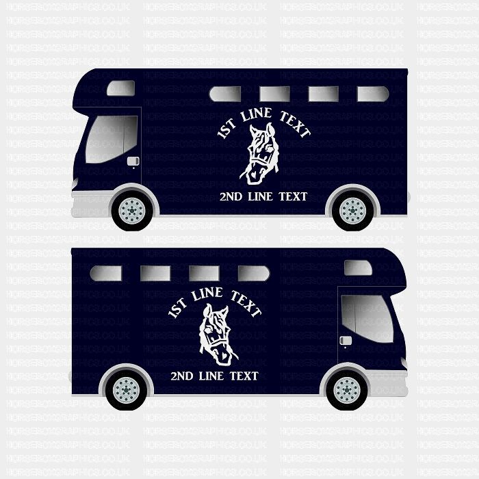 Horses and Text Design Self Adhesive Sticker 5