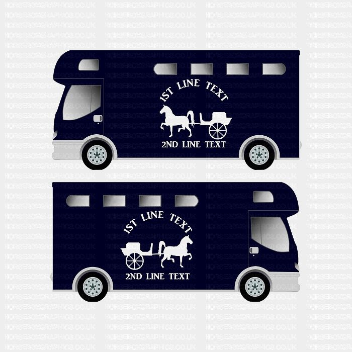 Horses and Text Design Self Adhesive Sticker 7