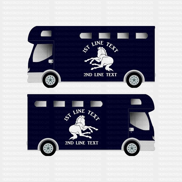 Horses and Text Design Self Adhesive Sticker 9