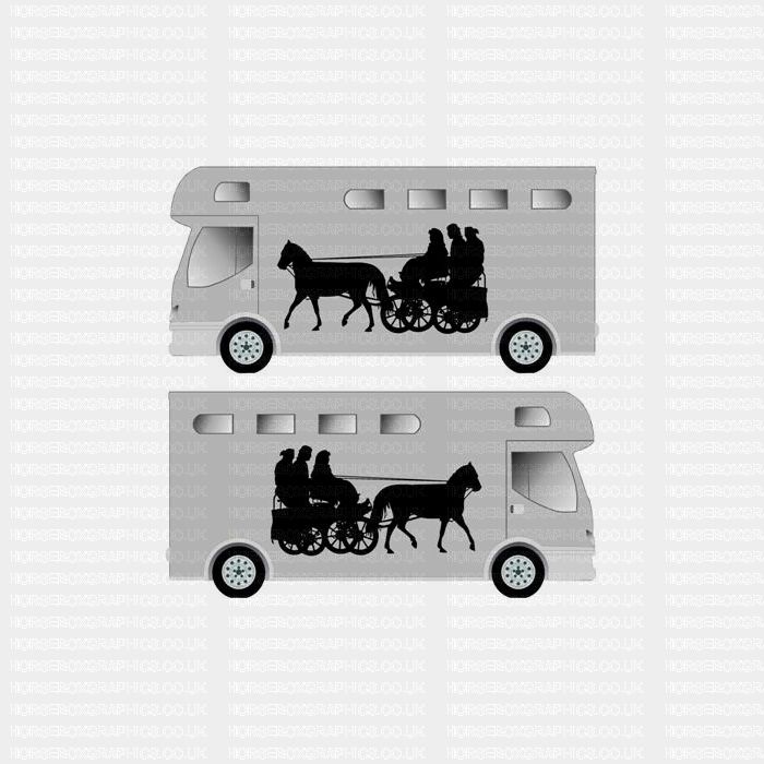 Horse and Carriage sticker Design 1